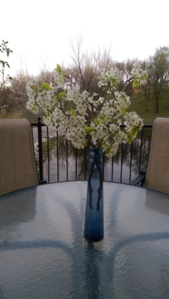 White blossoms arrangement