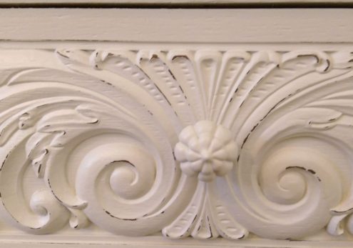 Distressed Painted Furniture Detail